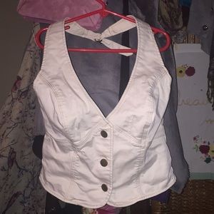 VS London Jean Company Cropped Vest